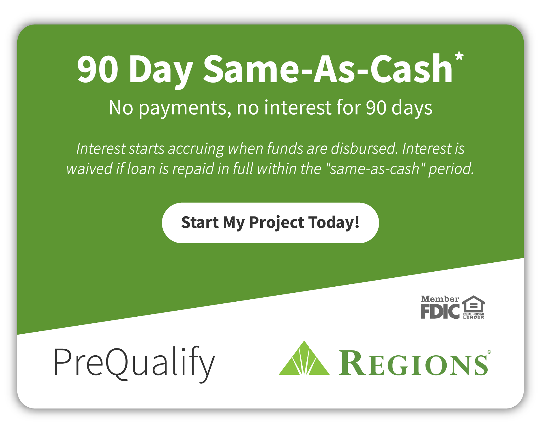90-Day Same-As-Cash Loan