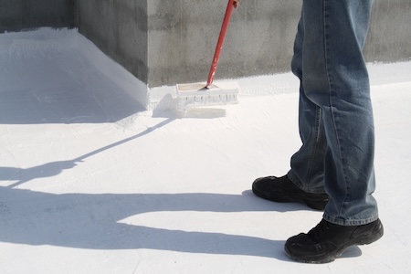 Flat roof coating